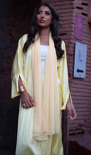 KIMONO LOUJAIN - ensemble 2 pièces jaune JOWHAARA