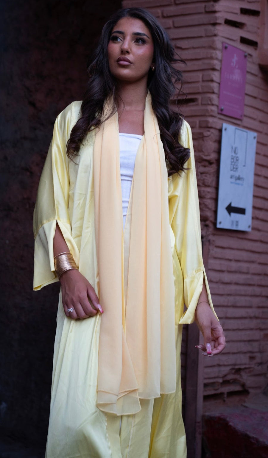 KIMONO LOUJAIN - ensemble 2 pièces jaune