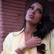 KIMONO LOUJAIN - ensemble 2 pièces jaune JOWHAARA